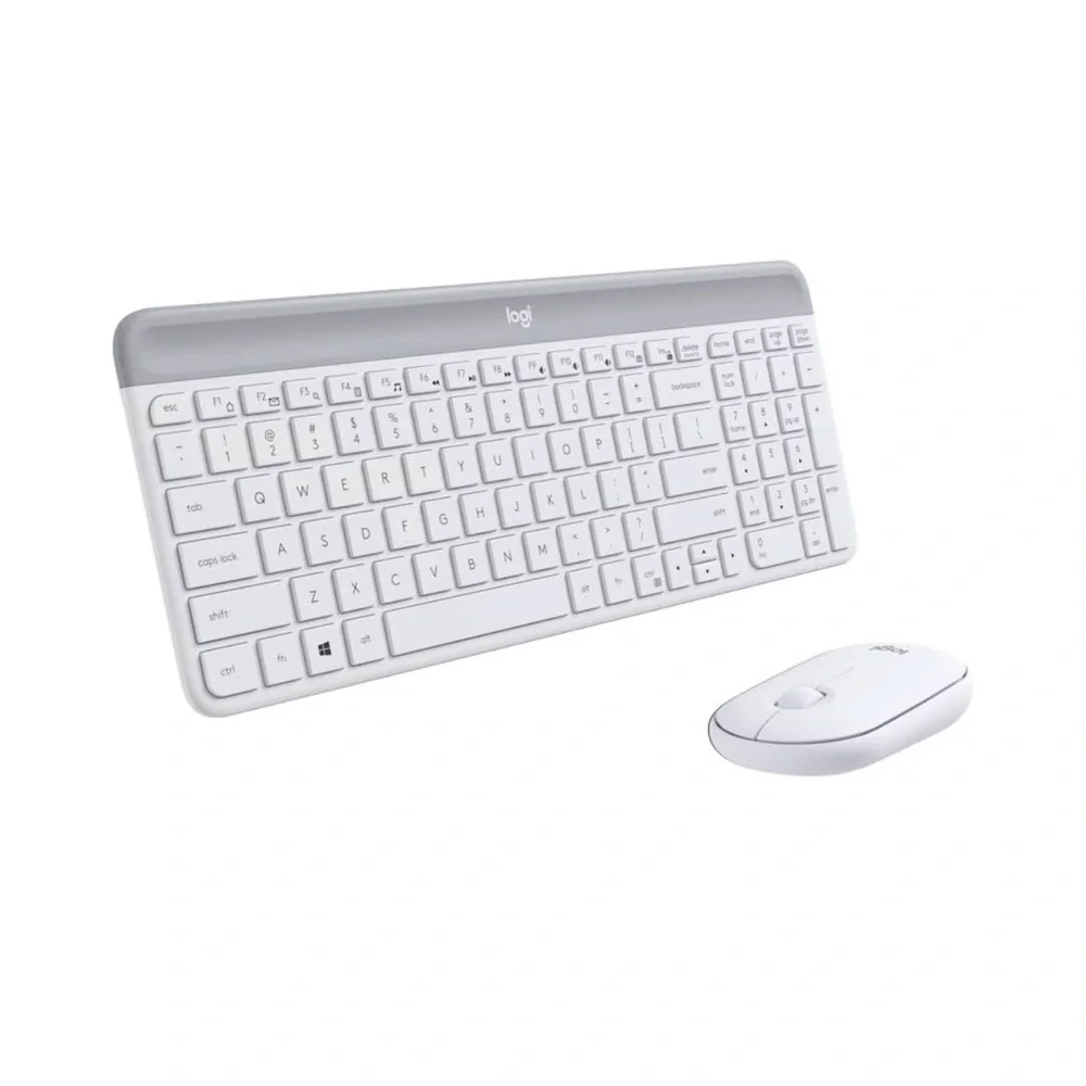 Logitech Wireless Keyboard and Mouse Combo - White